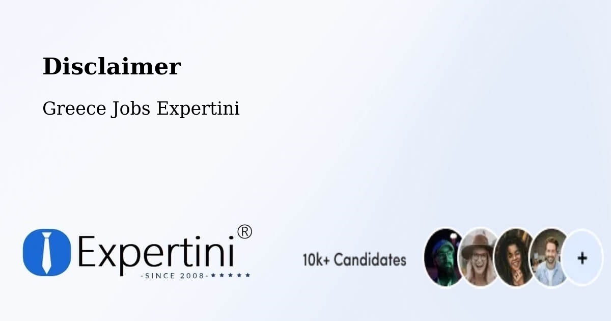 Disclaimer – Ermióni - Greece Jobs Expertini